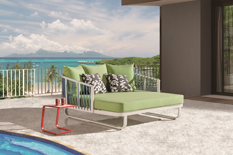 Hyacinth Modern Outdoor Chaise Lounge Daybed Set - Icon Outdoor Contract