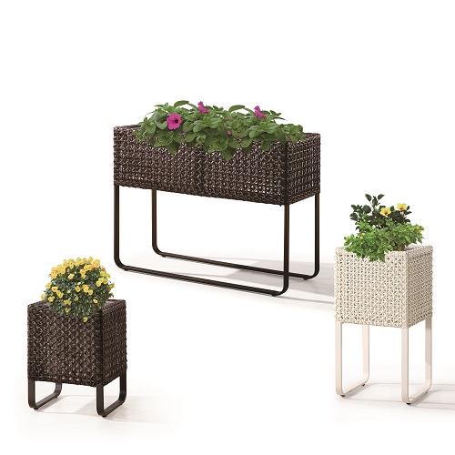 Polo Modern Outdoor Rectangle Flower Vase Icon Outdoor Contract