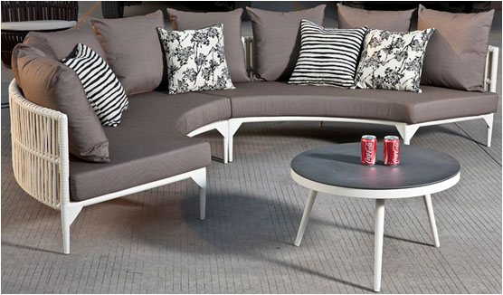 Kitaibela Modern Outdoor Round Sofa Set